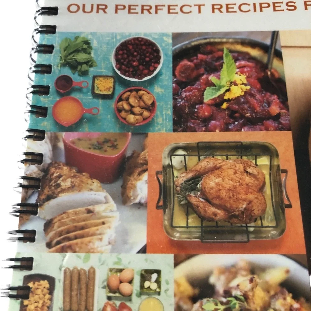 𝅺Healthy Happy Holiday Cookbook Thanksgiving Christmas Classic Spiral Wrapped